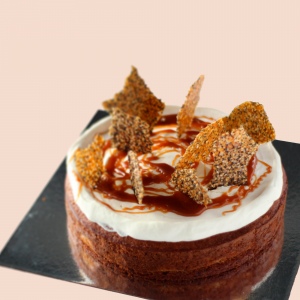 Banana, Miso Caramel & Sesame Cake